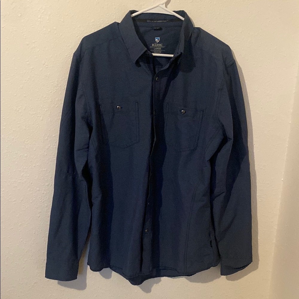 Kuhl Men's Blue Five Panel Sleeve- Long Sleeve